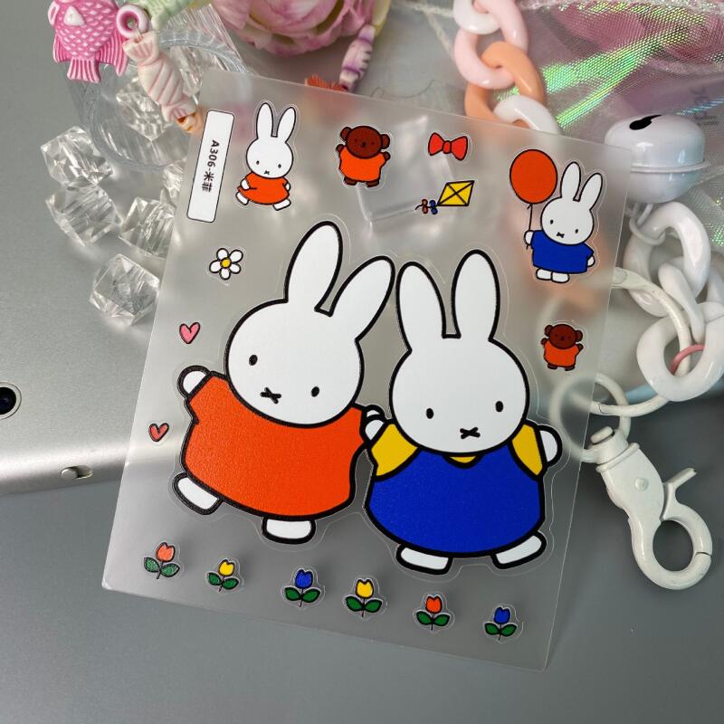 Tablet Accessories 3D Print - Cartoon Miffy 3D Stickers Cute Anime