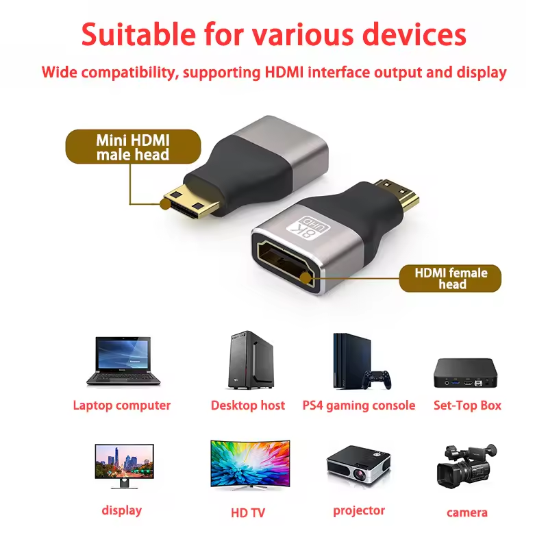 8K@60Hz Mini Micro HDMI-compat - Hdmi Adapter Tablet recension och pris