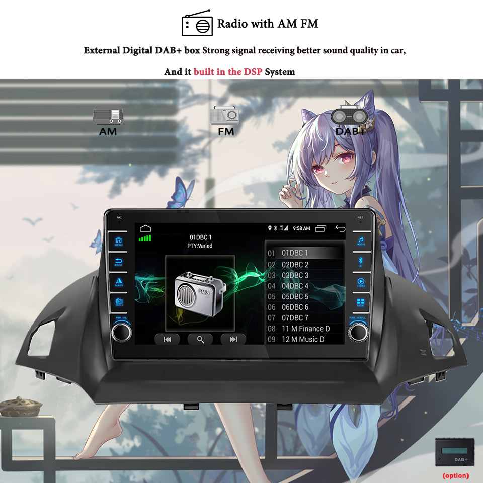 8G+128G Android 14 For Ford Ku - Tablet Danish Mobile & Accessories recension och pris