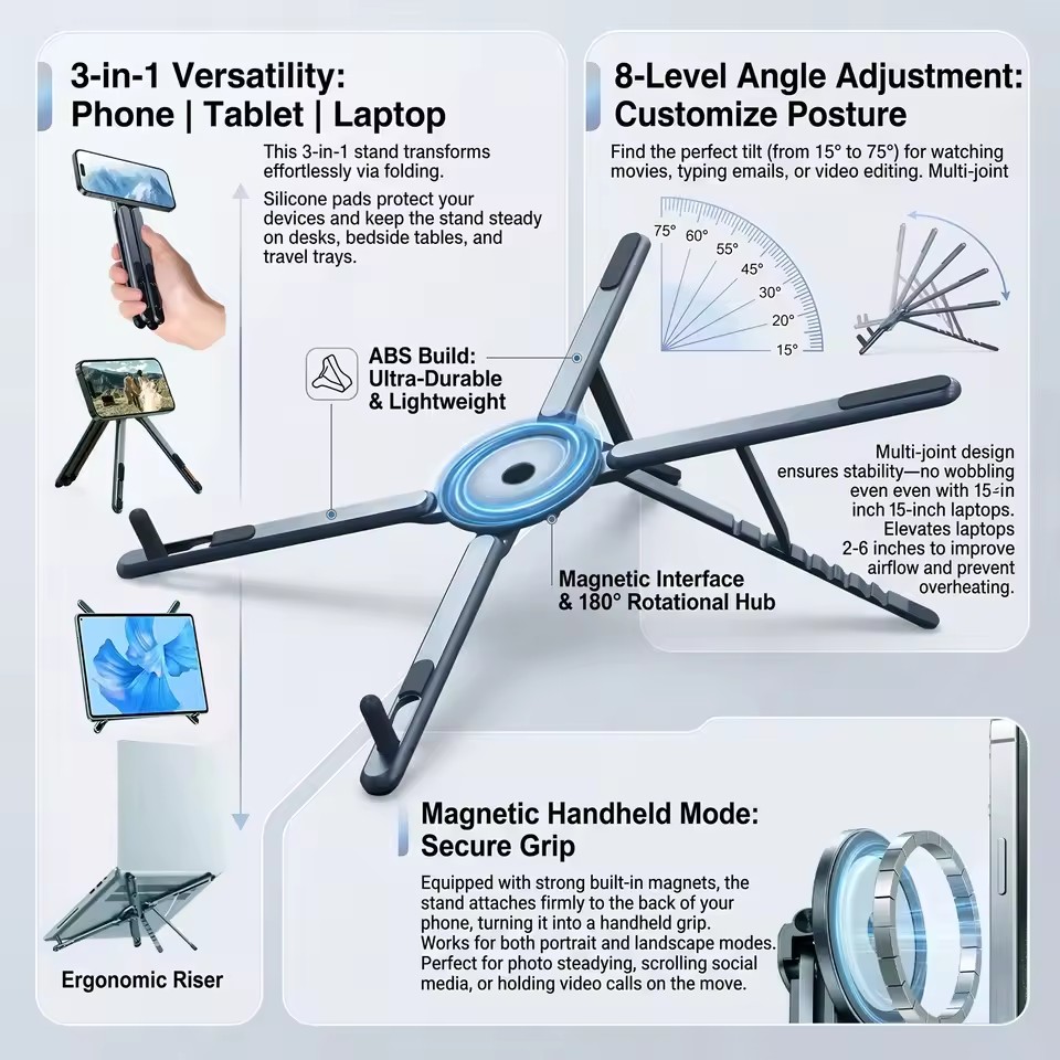 Portable Magnetic Phone Holder - Tablet Ipad Accessories recension och pris