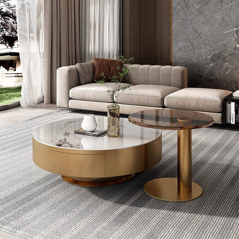 Round Clear Coffee Table Simpl - Unique Table Accessories recension och pris