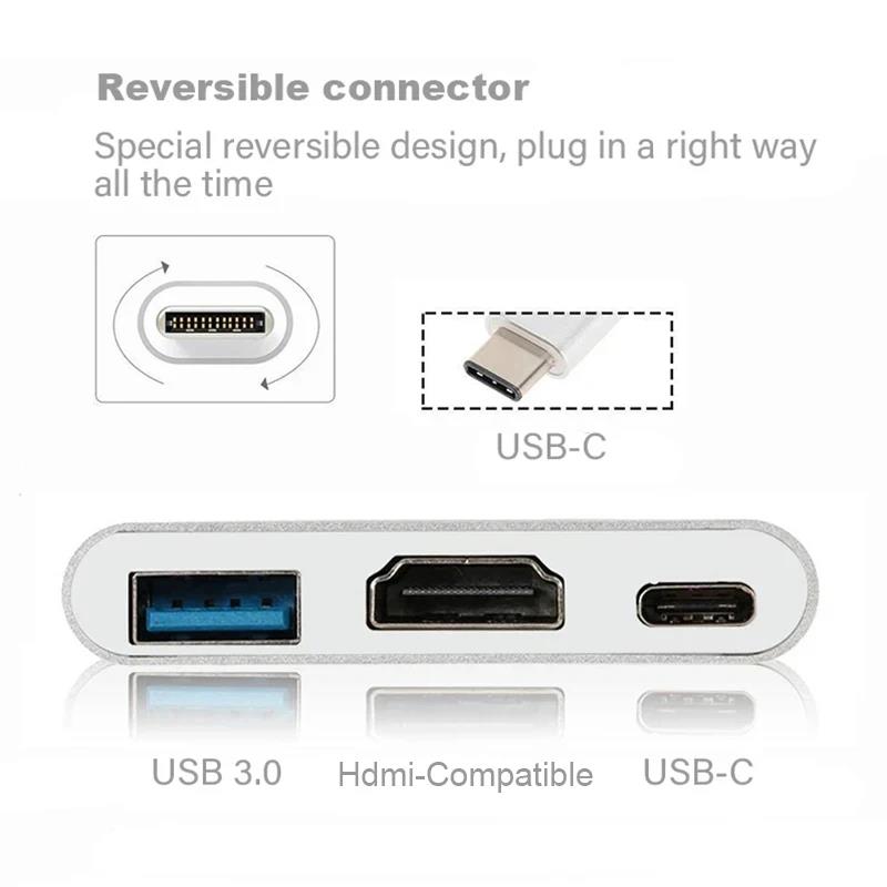 USB-C To HDMI-compatible 3 In  - Hdmi Adapter Tablet recension och pris