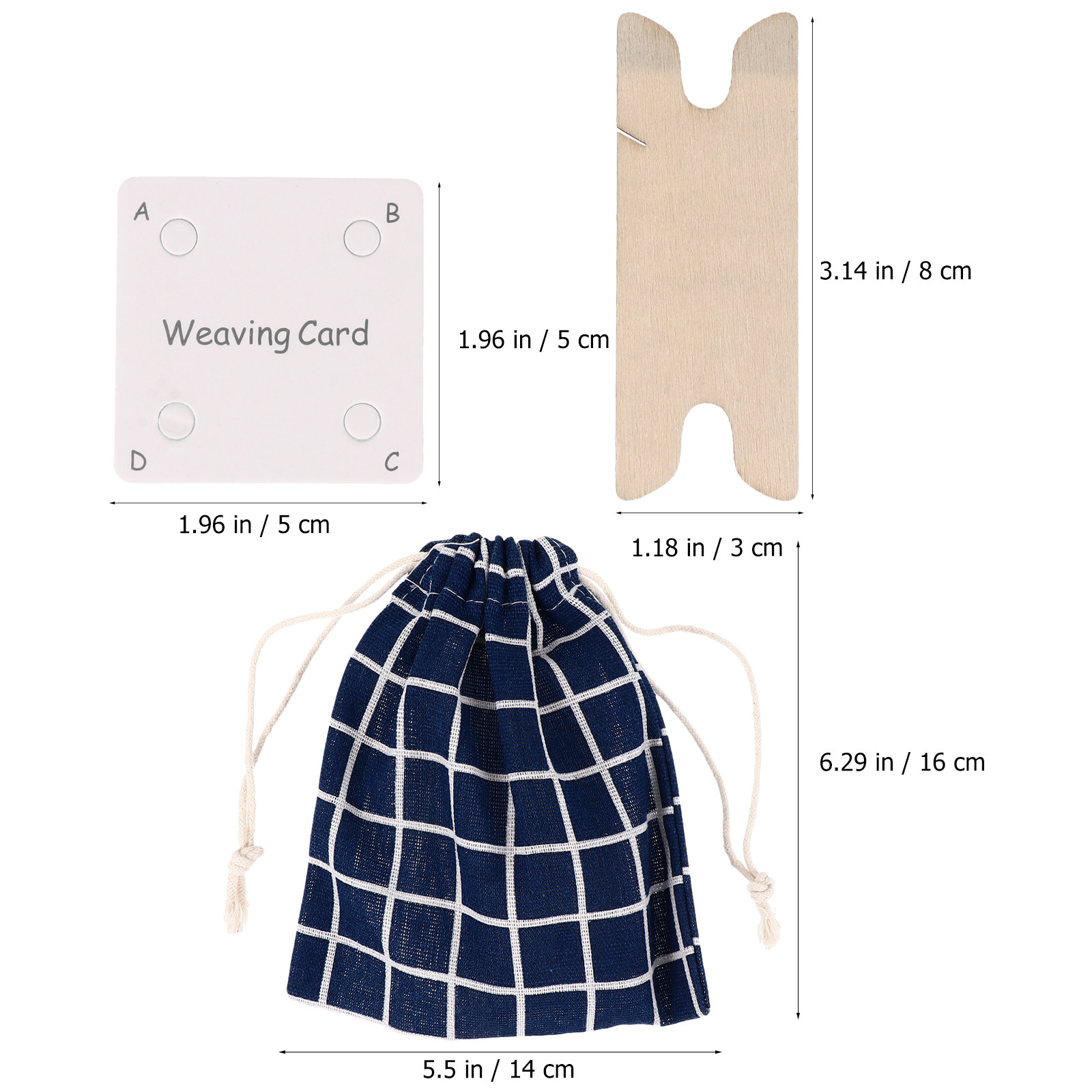 1Set Weaving Cards Paper Loom  - Tablet Weaving Accessories recension och pris
