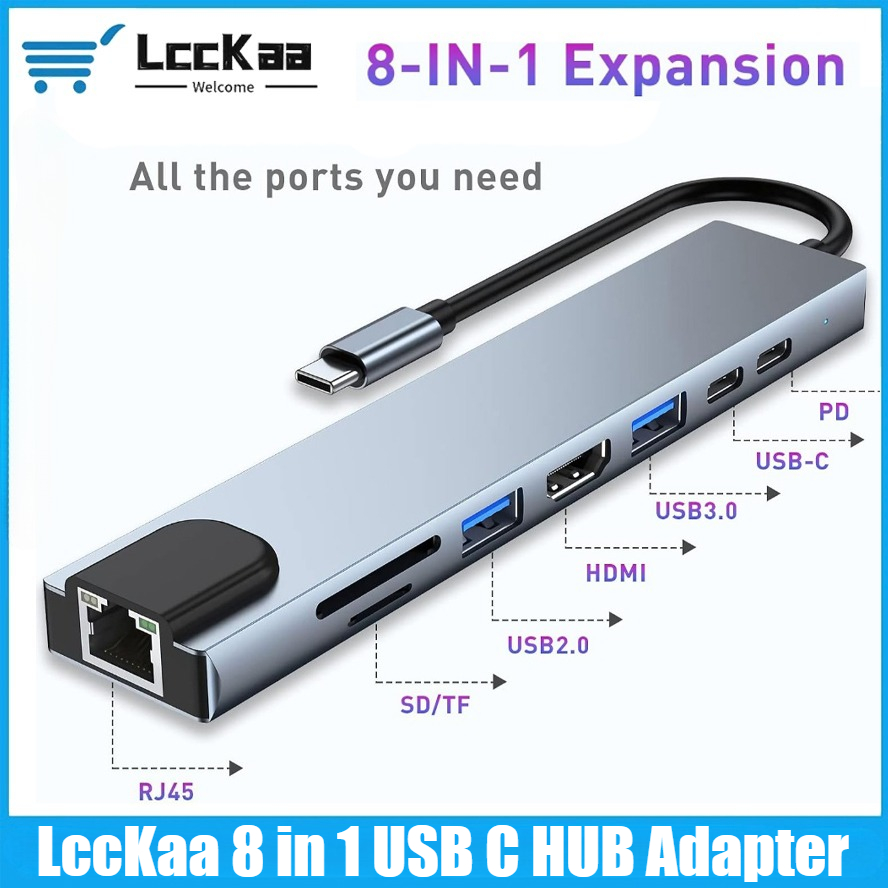 USB C Hub 8/7 in 1 4K HDMI Ada - Hdmi Adapter Tablet recension och pris