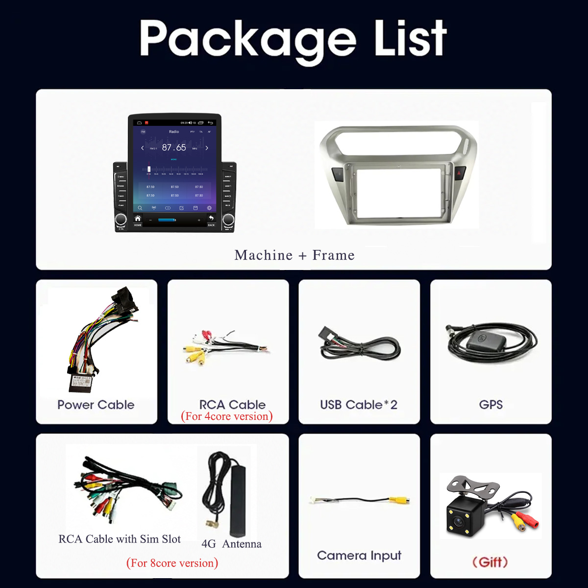 8G+128G Android 14 For Peugeot - Tablet Danish Mobile & Accessories recension och pris
