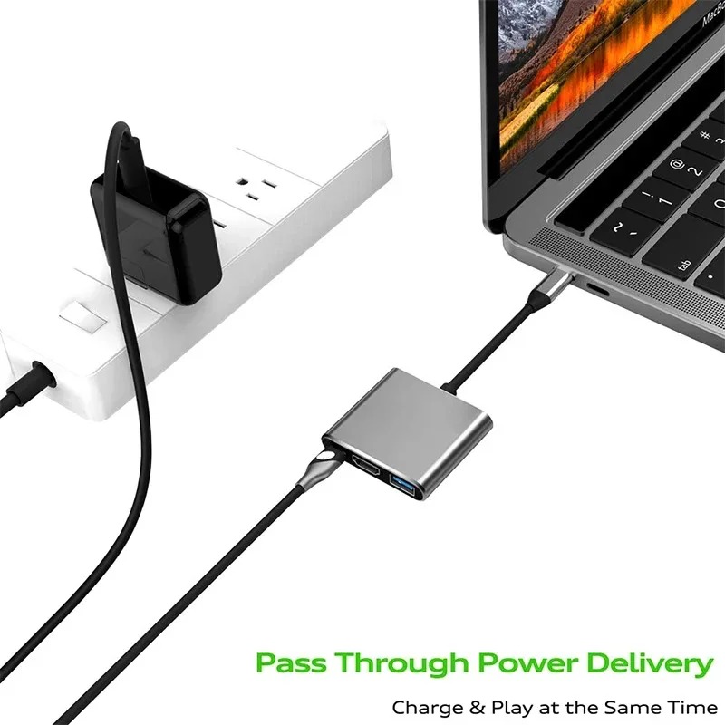 USB C HUB 3in1 Type C 3.0 to H - Hdmi Adapter Tablet recension och pris