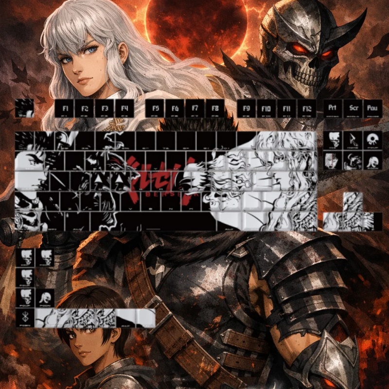 BERSERK Theme Anime Keycap 98  - Tablet Accessories Gifts recension och pris