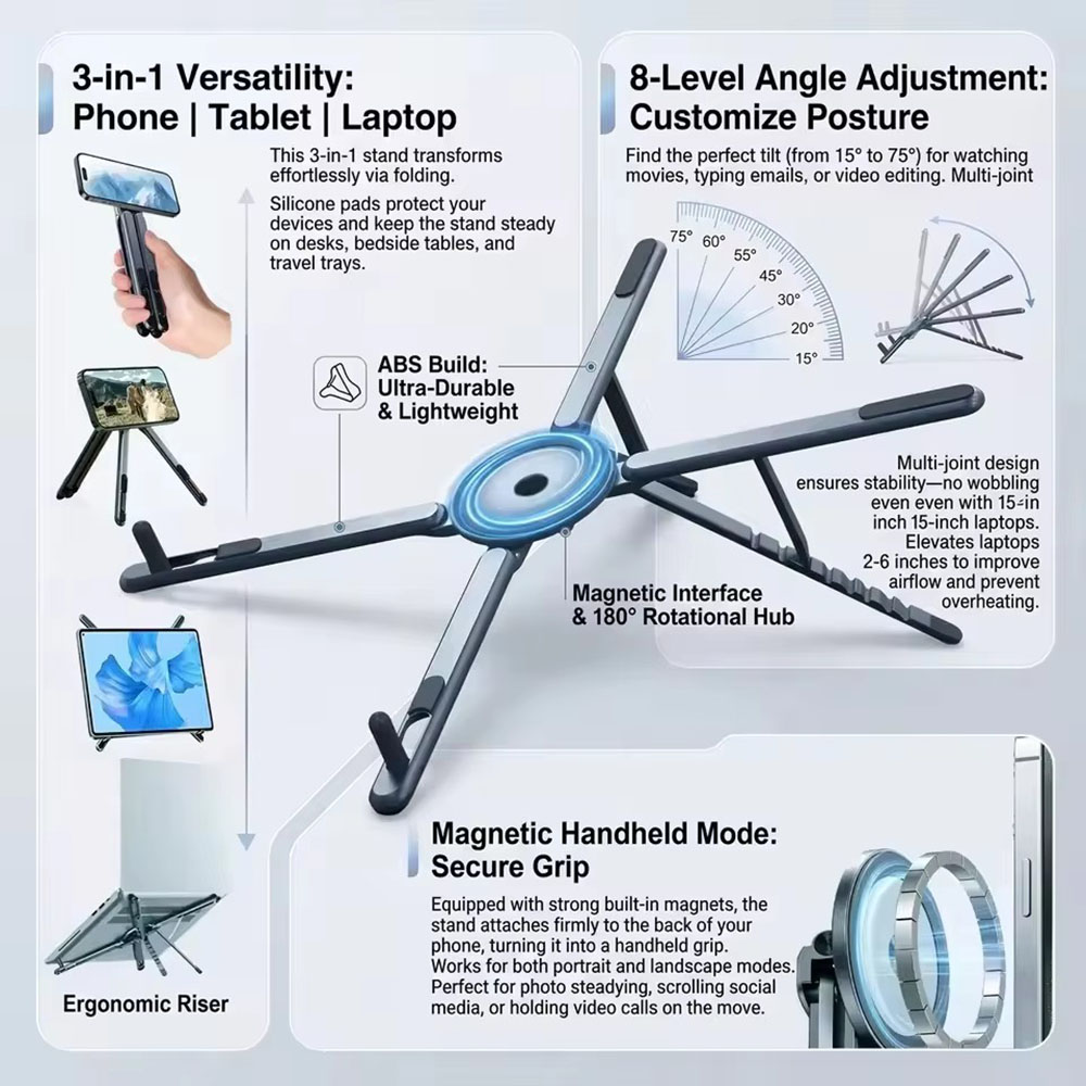 Portable Magnetic Phone Holder - Tablet Ipad Accessories recension och pris