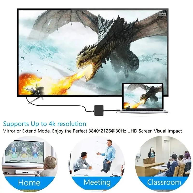 3 In 1 Type C to HDMI-compatib - Hdmi Adapter Tablet recension och pris