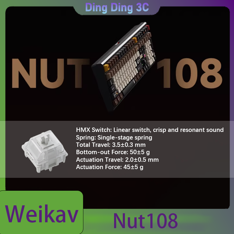Weikav Nut108 Wireless Mechani - Tablet Accessories Uk recension och pris